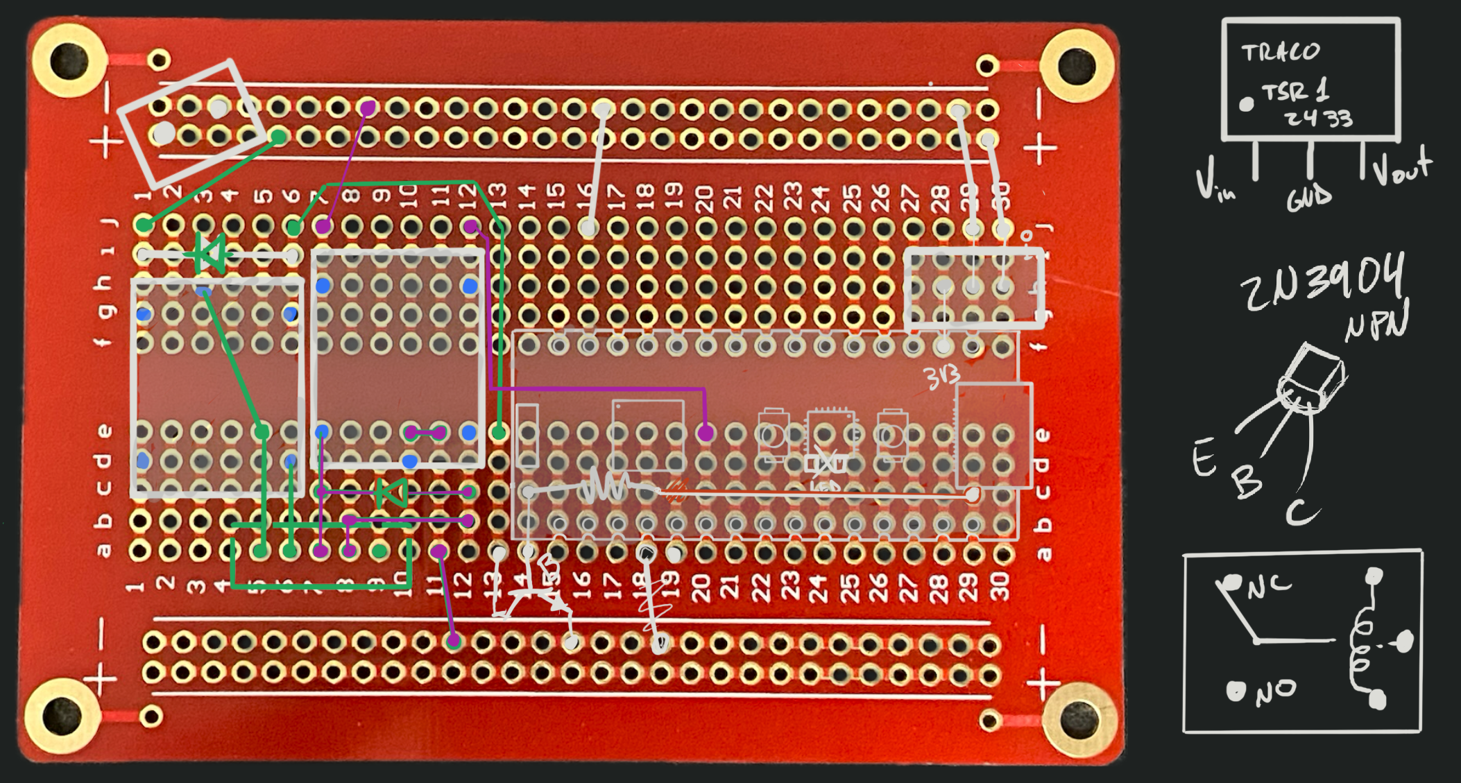 perfboard layout
